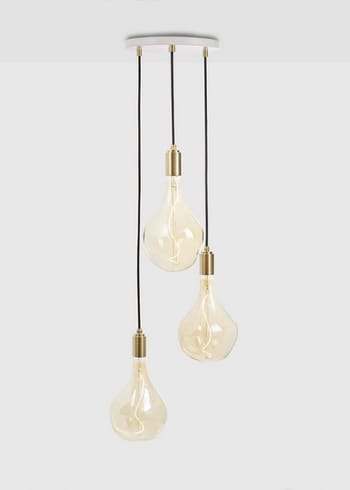 Tala - Lamp - Triple Pendant - White/Black - Voronoi II - Brass/White