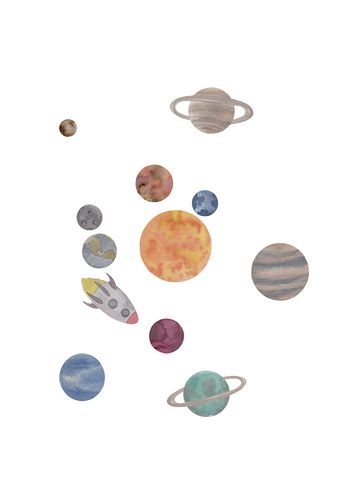 That's Mine - Kids Wallsticker - Wallsticker Solar system Multi - Solar system Multi