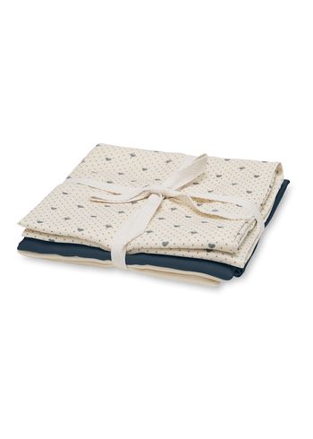 That's Mine - Stofblad - Bora Muslin Cloth 3-pack - Lots of love sky