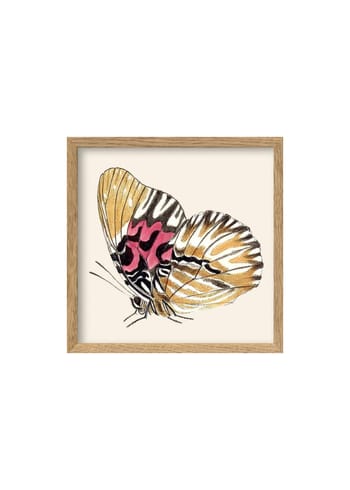 The Dybdahl Co - Cartaz - Yellow Butterfly - Yellow Butterfly / Oak