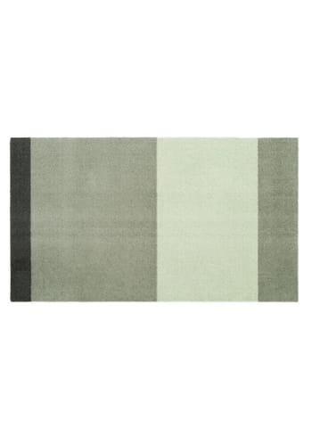 Tica Copenhagen - Rug - Stripes Horizon Unicolor - Light Green/Dust/Dark