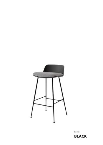 &tradition - Bar stool - Rely HW81-HW85 - HW82 - Stone Grey / Re-Wool 0128