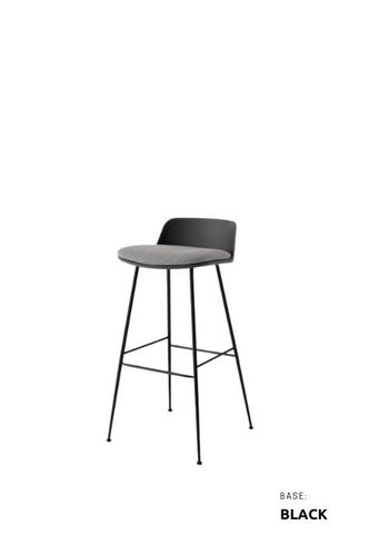 &tradition - Bar stool - Rely HW86-HW90 - HW87 - Stone Grey / Re-Wool 0128