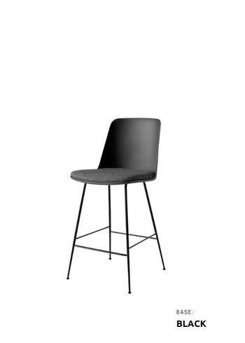 &tradition - Bar stool - Rely HW91-HW95 - HW92 - Black / Re-Wool 198