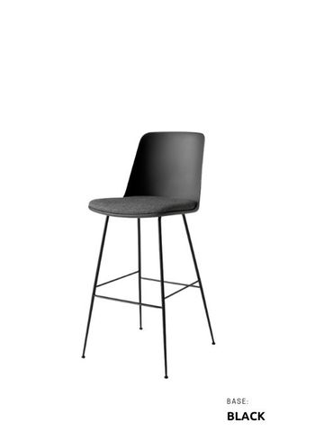 &tradition - Bar stool - Rely HW96-HW100 - HW97 - Black / Re-Wool 198
