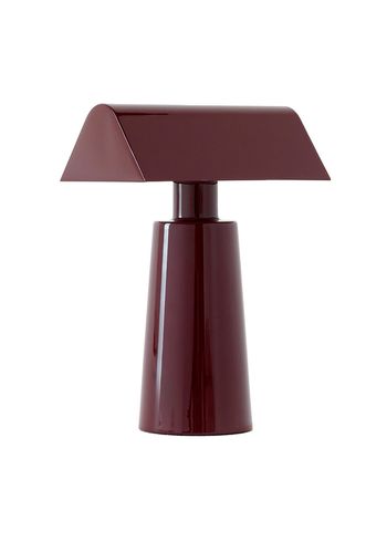 &tradition - Table Lamp - Caret portable table lamp MF1 by Matteo Fogale - Dark Burgundy