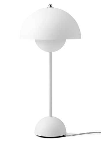 &tradition - Bordslampa - Flowerpot Table Lamp VP3 av Verner Panton - Matt White