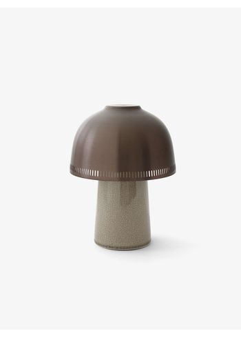&tradition - Lámpara de mesa - Raku SH8 - Beige Grey & Bronzed