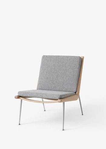&tradition - Fauteuil - Boomerang HM1 - Stainless Steel - Hallingdal 130 / Oak