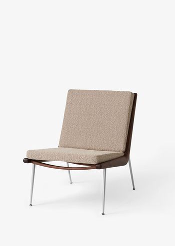 &tradition - Lounge stoel - Boomerang HM1 - Stainless Steel - Karakorum 003 / Valnød