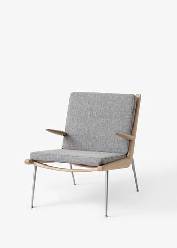 &tradition - Fauteuil - Boomerang HM2 - Stainless Steel - Hallingdal 130 / Oak
