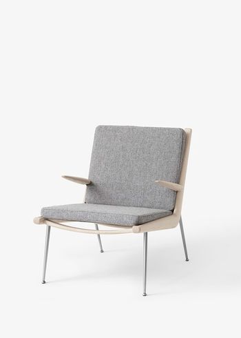 &tradition - Armchair - Boomerang HM2 - Stainless Steel - Hallingdal 130 / Soaped Oak