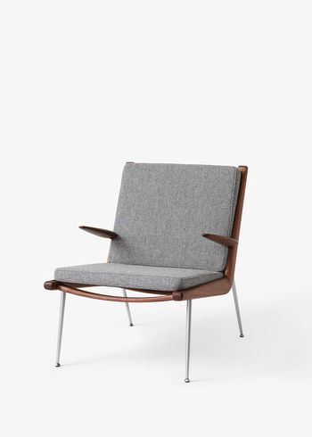 &tradition - Fauteuil - Boomerang HM2 - Stainless Steel - Hallingdal 130 / Walnut