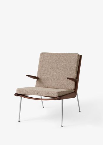 &tradition - Lounge stoel - Boomerang HM2 - Stainless Steel - Karakorum 003 / Valnød