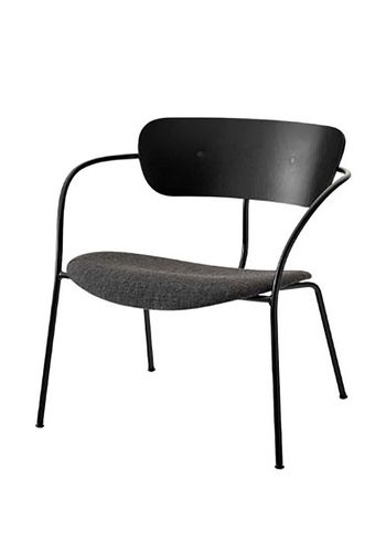 &tradition - Lounge stoel - Pavilion AV6 by Anderssen & Voll - AV6 - Black Lacquered Oak / Canvas 174 w. black fittings