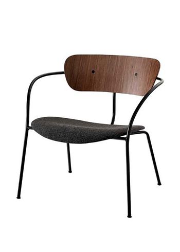 &tradition - Lounge stoel - Pavilion AV6 by Anderssen & Voll - AV6 - Walnut / Canvas 174 w. black fittings