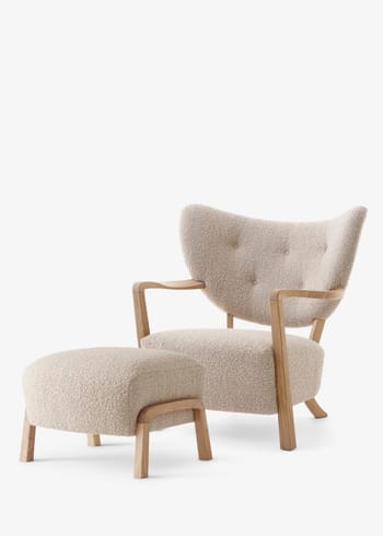 &tradition - Lounge stoel - Wulff chair & Pouf - ATD2 & ATD3 - Fabric: Karakorum 003