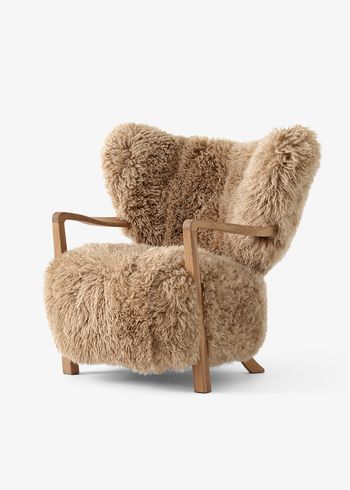 &tradition - Lounge stoel - Wulff ATD2 - Oak/Sheepskin 50 mm, Honey