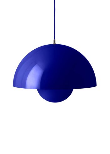 &tradition - Lamp - Flowerpot Pendel VP7 by Verner Panton - Cobalt Blue