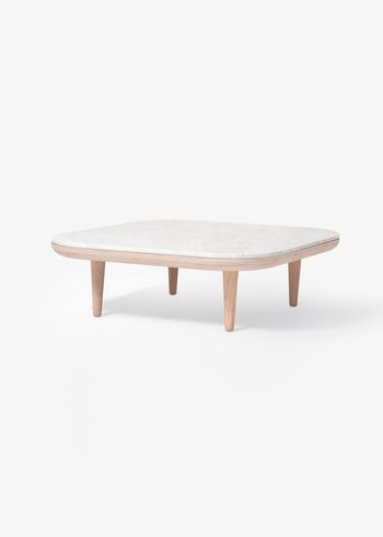 &tradition - Mesa de centro - FLY Table / SC4 / SC5 / SC11 - SC4 / White oiled oak / Bianco Carrara marble