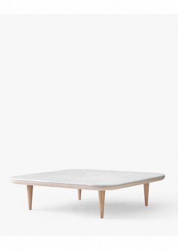 &tradition - Mesa de centro - FLY Table / SC4 / SC5 / SC11 - SC11 / White oiled oak / Bianco Carrara marble