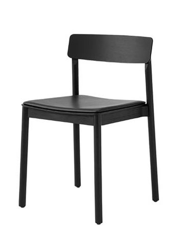 &tradition - Chair - Betty TK3 - Black Noble Aniline Leather / Black