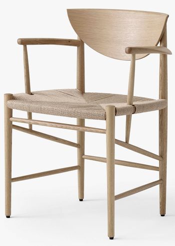 &tradition - Chair - Drawn - HM3 & HM4 - White oiled oak base with natural paper cord - HM4