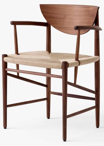 &tradition - Chair - Drawn - HM3 & HM4 - Walnut base with natural paper cord - HM4