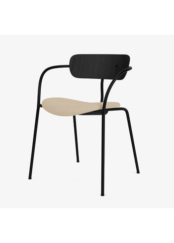 &tradition - Chair - Pavilion AV4 by Anderssen & Voll - AV4 - Black Lacquered Oak / Linara Fabric