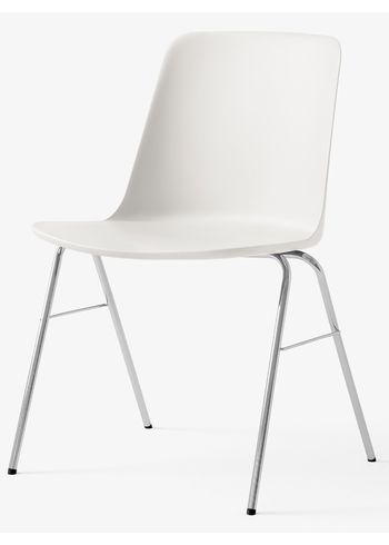 &tradition - Chair - Rely - HW26 - Shell: White / Base: Chrome