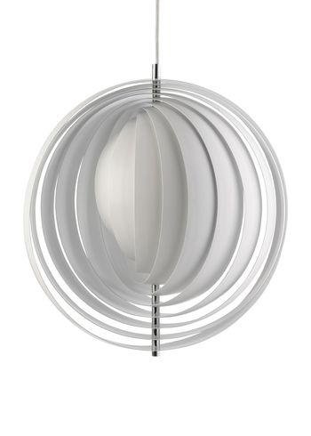 Verpan - Hängande lampa - Moon Pendant by Verner Panton - White - Large
