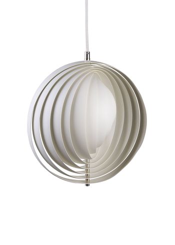 Verpan - Hängande lampa - Moon Pendant by Verner Panton - White - Small