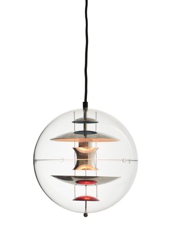 Verpan - Pendule - VP Globe Mini - Krom/Rød/Blå