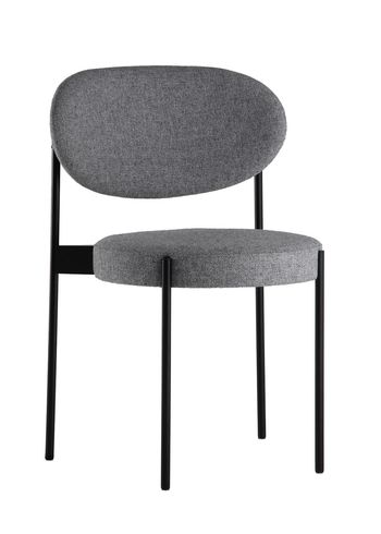 Verpan - Silla de comedor - 430 Stacking Chair by Verner Panton - Black / Hallingdal 130