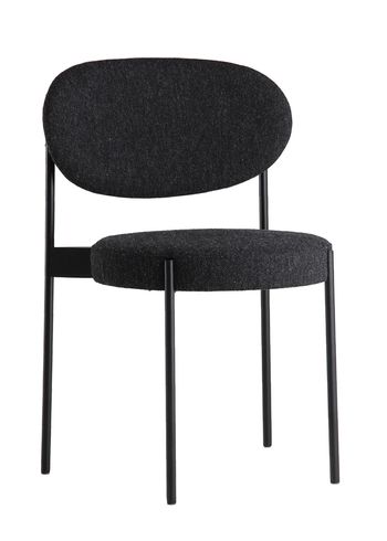 Verpan - Ruokailutuoli - 430 Stacking Chair by Verner Panton - Black / Hallingdal 180