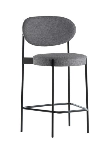 Verpan - Cadeira - 430 Bar Stool by Verner Panton - Black / Hallingdal 130