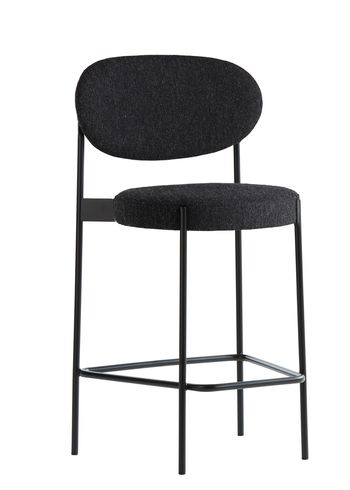 Verpan - Cadeira - 430 Bar Stool by Verner Panton - Black / Hallingdal 180