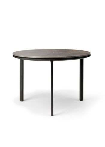 Vipp - Soffbord - Coffee Table - Vipp423 & Vipp425 - Light Grey Marble / Black Aluminum