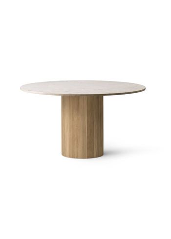 Vipp - Mesa de jantar - Cabin Table - Vipp494 - Beige Marble / Light Oiled Oak