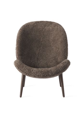 Vipp - Chair - Lodge Lounge Chair - Curly 07 Sahara / Dark Lacquered Oak