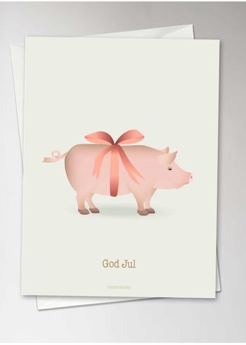 ViSSEVASSE - Cards - Marry Christmas - Marzipan pig Card - Christmas