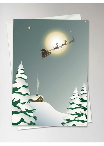 ViSSEVASSE - Kartta - Santa Julekort - Card - Santa
