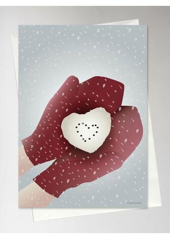 ViSSEVASSE - Karty - Snow Heart Christmas Card - Snow Heart