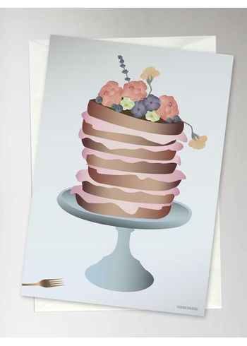ViSSEVASSE - Kaarten - Cake With Flowers - Birthday
