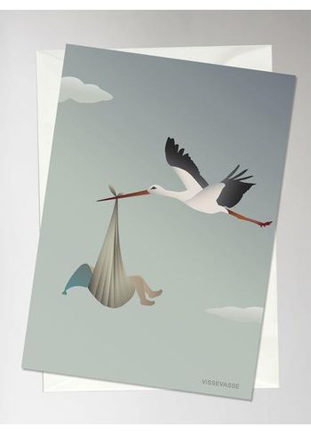 ViSSEVASSE - Cards - The Stork - Blue