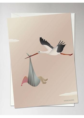 ViSSEVASSE - Cards - The Stork - Rose