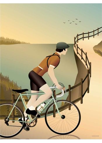 ViSSEVASSE - Poster - Cycling in the hills - poster - Tent with a viewCycling in the hills - poster - poster