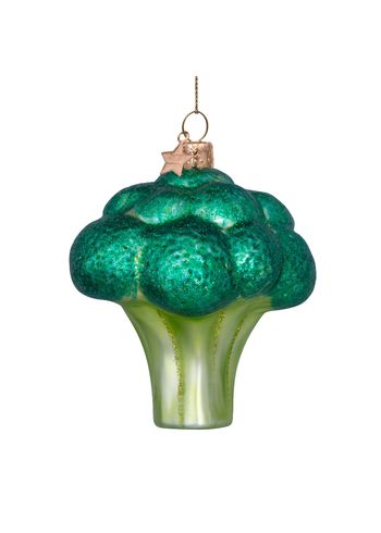 Vondels - Kerstbal - Ornament glass green matt broccoli - Green