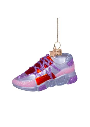 Vondels - Kerstbal - Ornament glass pink/red sneaker - Multi