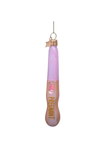 Vondels - Bola de Navidad - Ornament Glass Pink Pregnancy Test - Pink